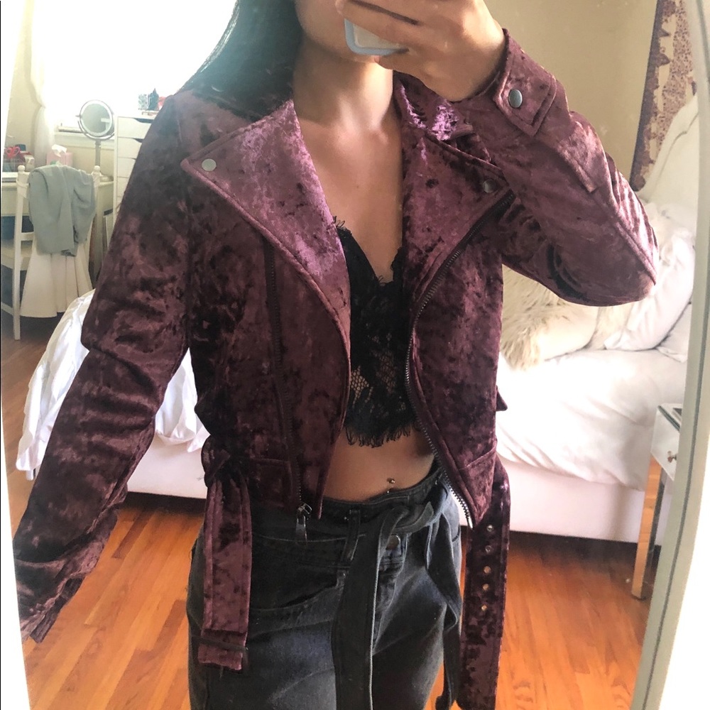 Forever 21 velvet jacket